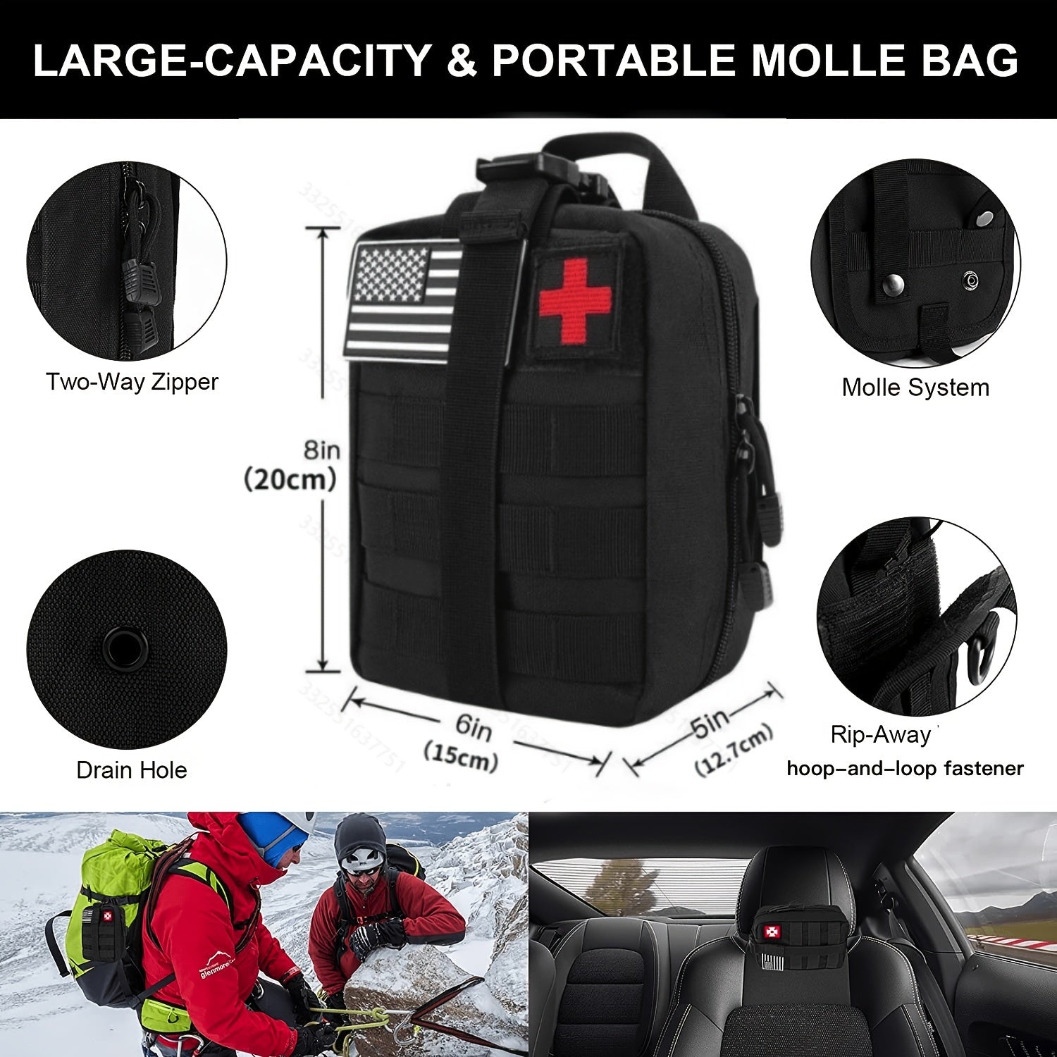 37PCS Outdoor Sports Survival Kit Camping Emergency First Aid