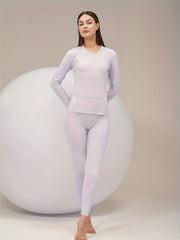 Women's Thermal Underwear Set - Winter Running Top & Leggings
