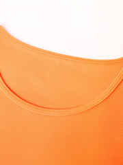 Men's Tank Top Solid Stretch Crew Neck Sleeveless Sports Top