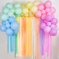 6pcs Rainbow Party Streamers For Party Decorations