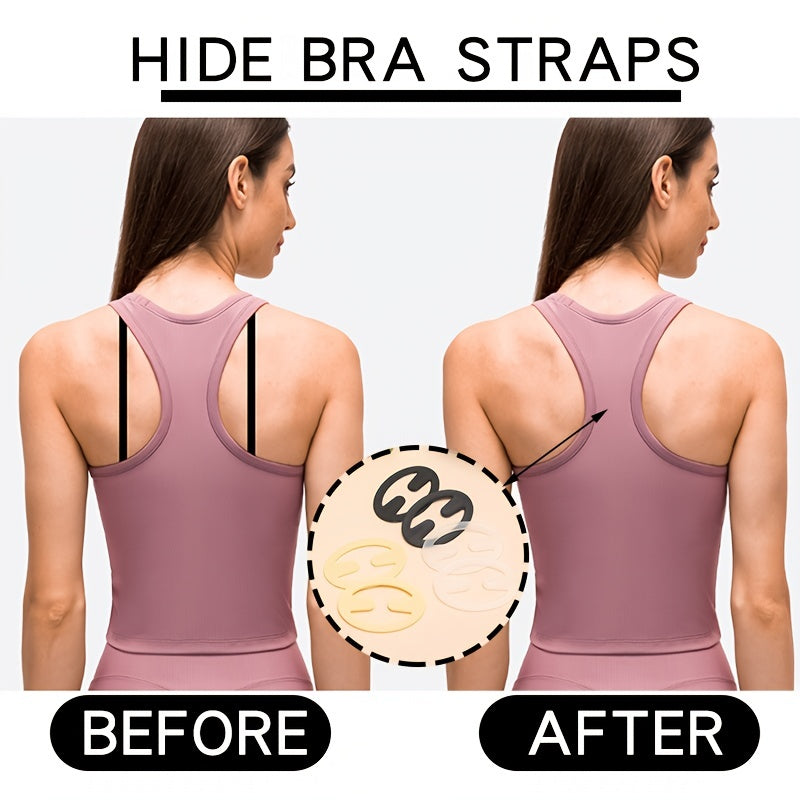 6pcs Invisible Bra Strap Clips Non slip Buckles for Braless Look