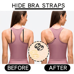 6pcs Invisible Bra Strap Clips Non slip Buckles for Braless Look