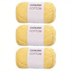 3 Skeins Cotton Nylon Blended Yarn for Knitting Weaving Crocheting