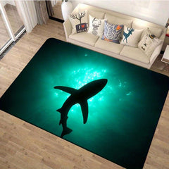 3D Underwater Shark Kitchen Carpet Anti Slip Floor Mat