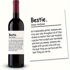 6pcs Funny Happy Birthday Bottle Tags Wine Bottle Stickers