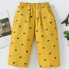 Boys Geometric Pattern Shorts Loose Fit Casual Summer Kids Clothes