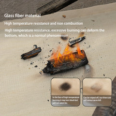 Portable Fireproof Insulation Pad for Camping High Temp Resistant