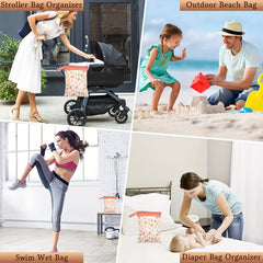 Waterproof Reusable Wet Bag Wet Dry Bags For Baby Cloth Diapers