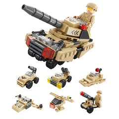 123pcs Military Tank Series Building Blocks Toys for Children