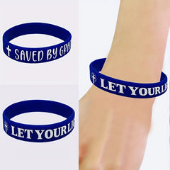 Colorful Inspirational Silicone Bracelet Wrist Band