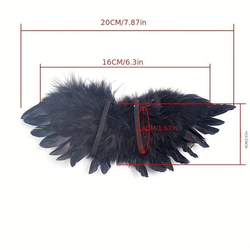 DIY Mini Feather Angel Wing for BJD Doll Clothes 1/6 1/4 1/3 Newborn Props
