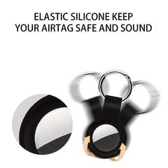 AigTag Car Key Chains for AirTag - 4pcs Silicone Holder Cases