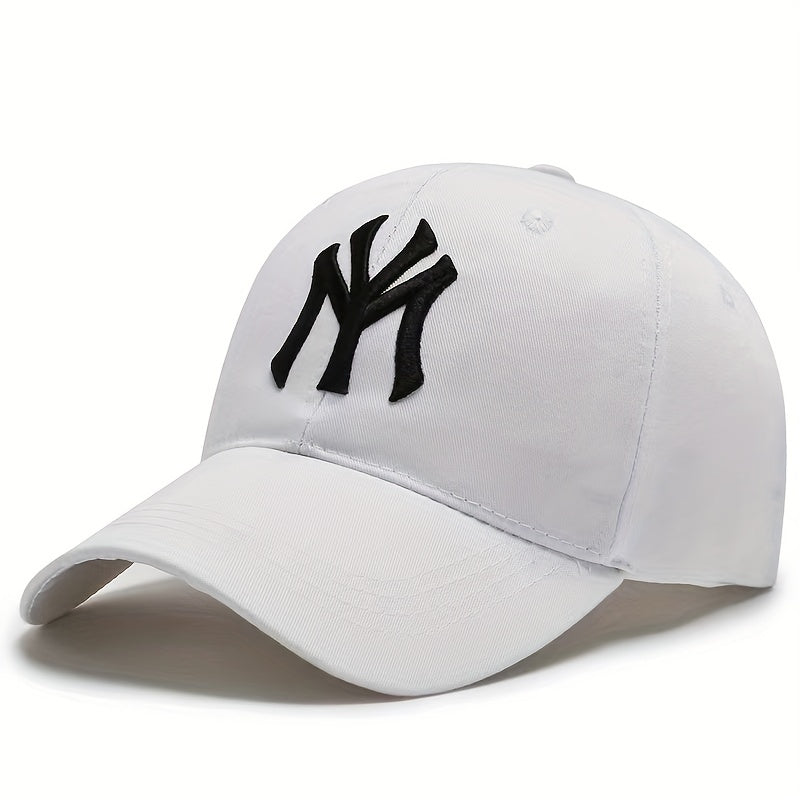 Embroidery Baseball Cap Solid Couple Sun Hat Casual Adjustable Dad Hats