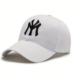 Embroidery Baseball Cap Solid Couple Sun Hat Casual Adjustable Dad Hats