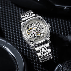 Clearance Promotion Steel Belt Automatic Mechanical Watch