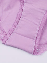6 Pack Plus Size Casual Panties Set Women's Plus Comfort Medium Stretch