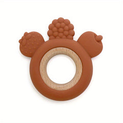 Baby Teether Molar Stick 6-12 Months Soothing Toy Silicone Boilable Water