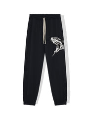 Snake Print Men's Drawstring Sweatpants Casual Jogger Pants