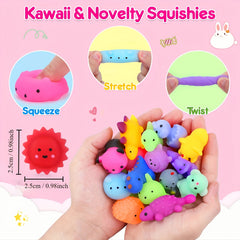 40pcs Animal Squeeze Toys - Class Prizes Party Favors for Birthdays