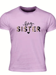 Men's Letter Print T-shirt Casual Comfy Crew Neck Tee