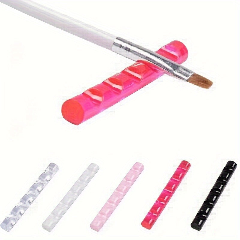 5 Slot Transparent Art Brush Holder for Painting Brushes