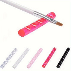 5 Slot Transparent Art Brush Holder for Painting Brushes