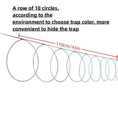10pcs Natural Rattan Vine Poultry Trap Wreath Rings for Effective Trapping