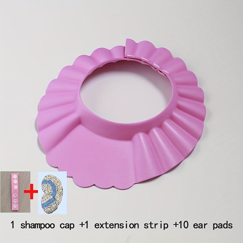 Baby Shampoo Cap with Extension Strip and Ear Protectors