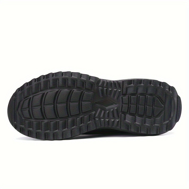 Lightweight Faux Leather Running Shoes Lace Up Non Slip Sneakers