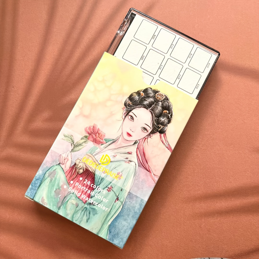 24 Shaoyan Skin Watercolor Paint Solid Watercolor Paint