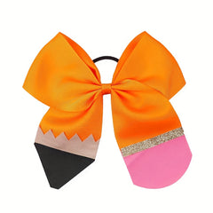 Fashionable Pencil Pattern Bow Hair Tie for Girls
