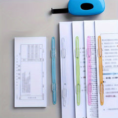 5pcs Book Clips File Clips Office Stationery File Punch Binding Clips