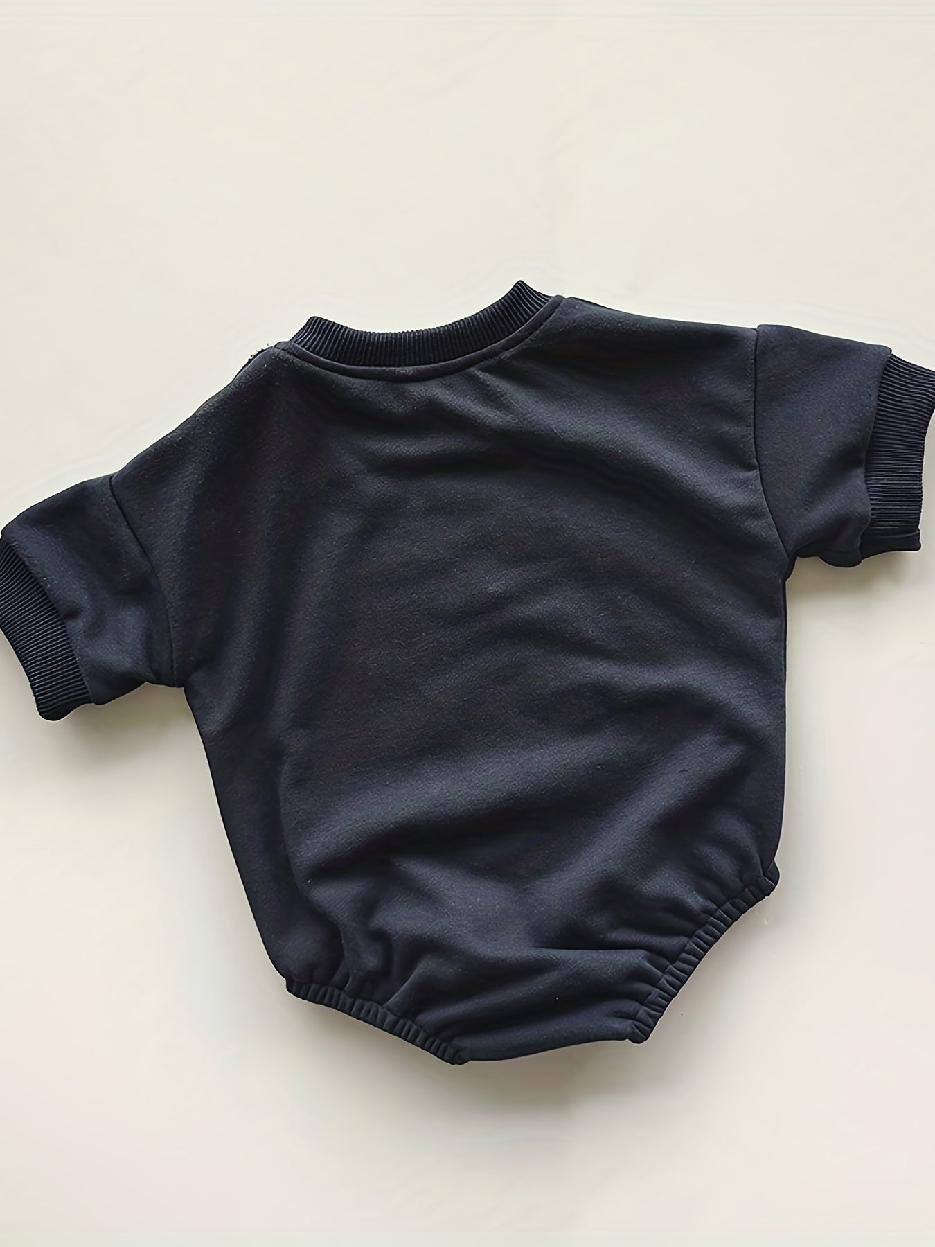 Baby Boys LITTLE LOVE Embroidery Onesie Short Sleeve Romper