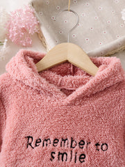 Girls Reversible Fleece Hooded Dress for Fall