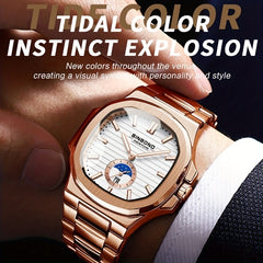Classic Business Steel Strap Quartz Watch Waterproof Watch