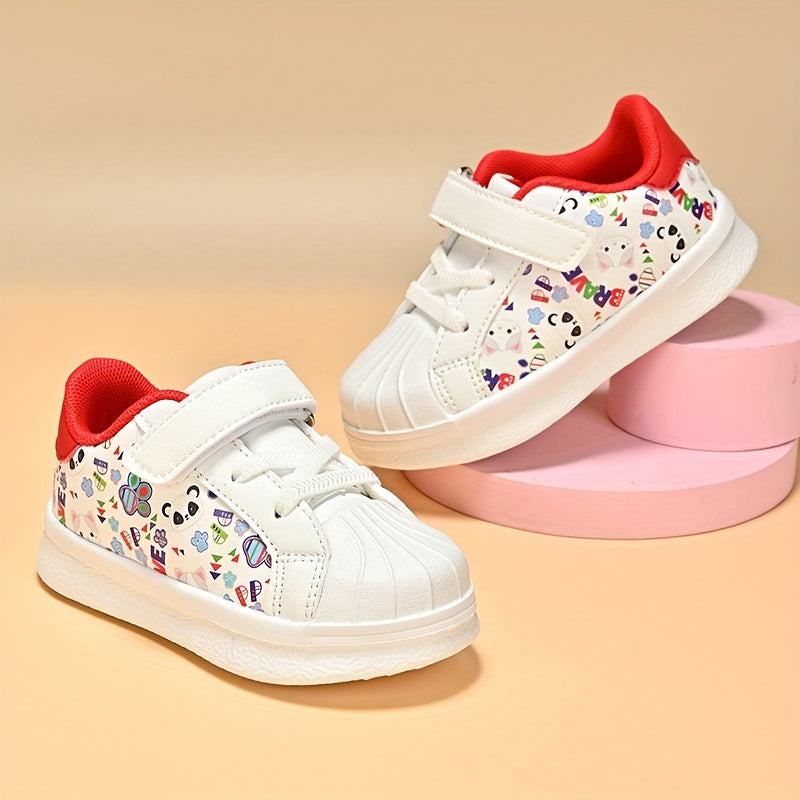 Cartoon Comfortable Sneakers for Baby Girls Lightweight Non Slip Shoes