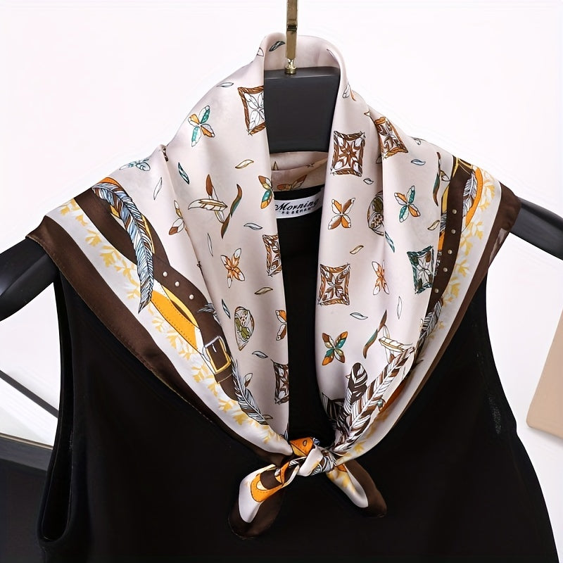 70 Satin Scarf Square Bandana Neckerchief Windproof Head Wrap Hair Accessories
