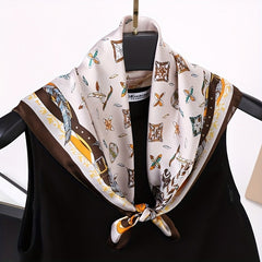 70 Satin Scarf Square Bandana Neckerchief Windproof Head Wrap Hair Accessories