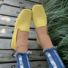 Women's Braided Loafers Slip On Flat Shoes Casual Breathable Shoes