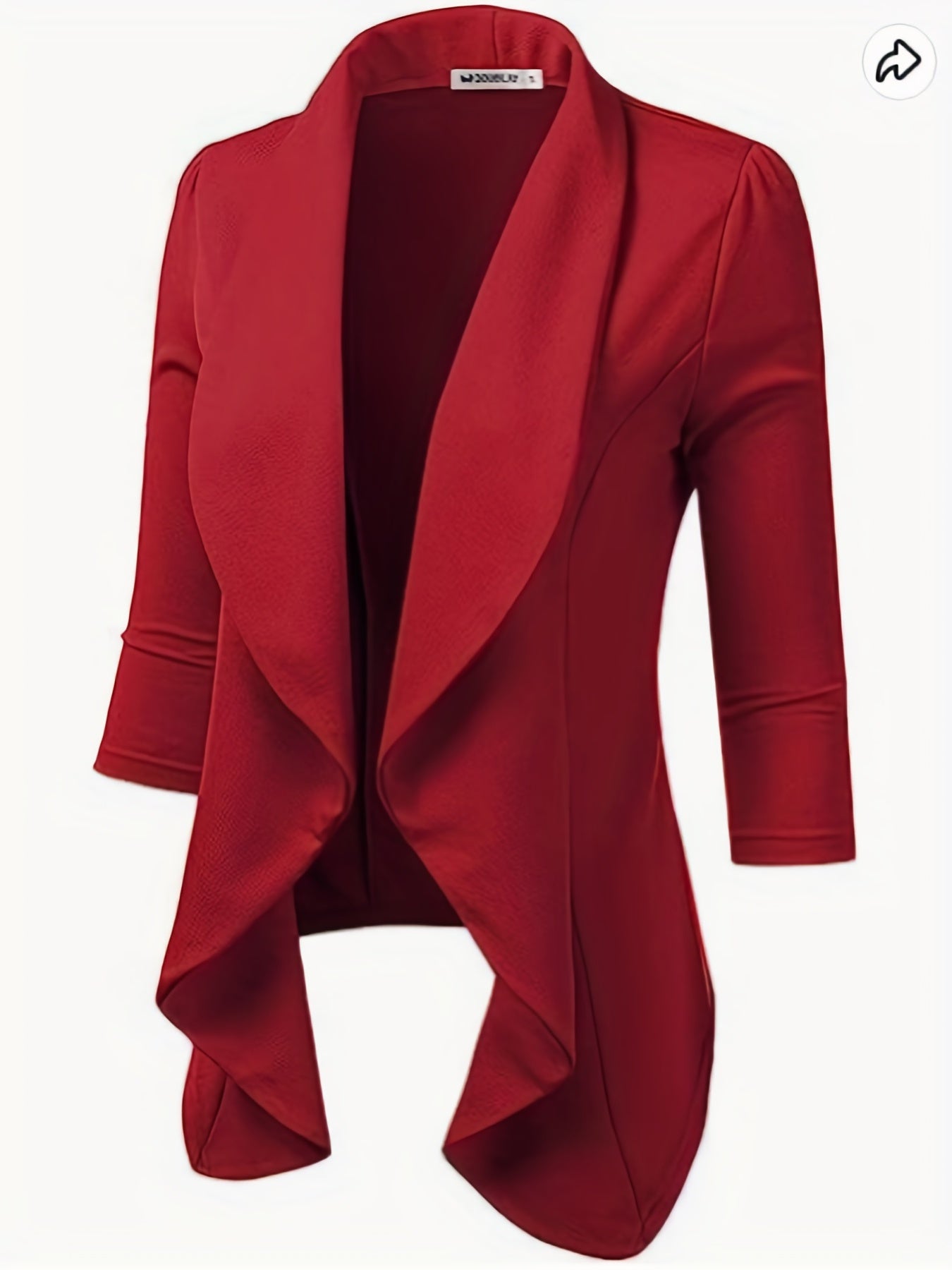 Casual Long Sleeve Lapel Blazer for Women