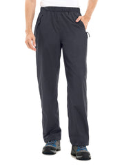 Men's Waterproof Ski Pants Warm Zipper Pockets for Outdoor Activities