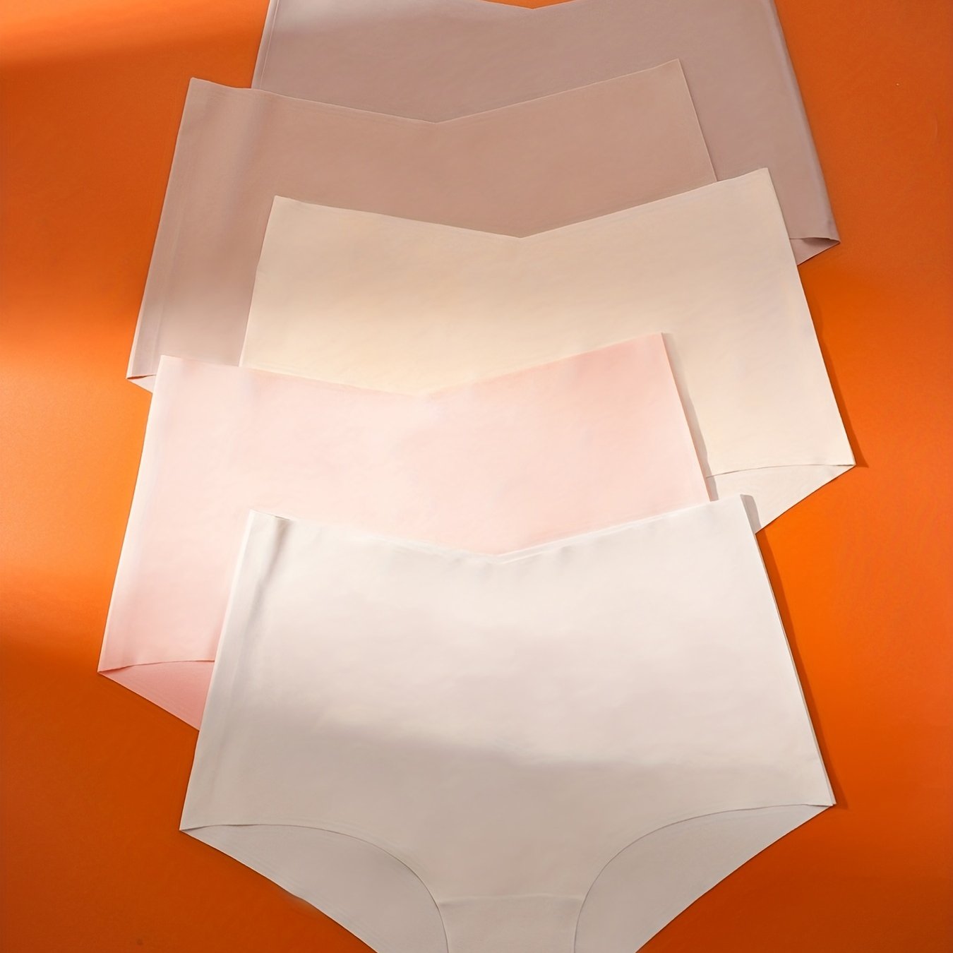 5pcs Seamless High Waist Briefs Soft Intimates Panties