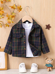 Plaid Button Down Shirt for Baby Boys