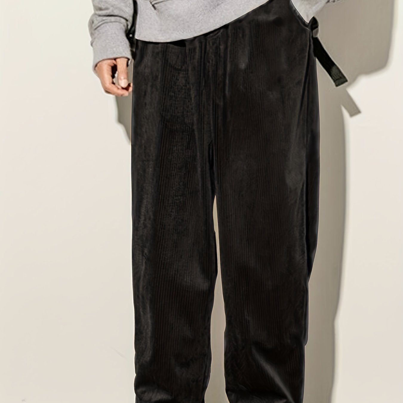 Men's Loose Fit Corduroy Dress Pants
