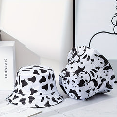 Cow Panda Bucket Hat for Summer Travel