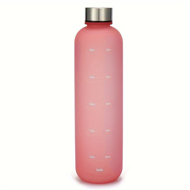 1000ml Frosted Water Bottle Gradient Leakproof Cup Outdoor Fitness Travel