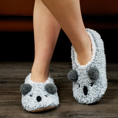 Women's Koala Slippers Plush Lined Casual Shoes