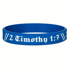 Religious Bible Silicone Bracelet Rubber Wristband Letter Graphic Praying