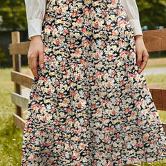 Floral Print Midi Skirt for Spring & Summer