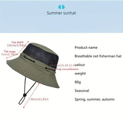 Breathable Sun Hat Boonie Hat Lightweight Bucket Hat